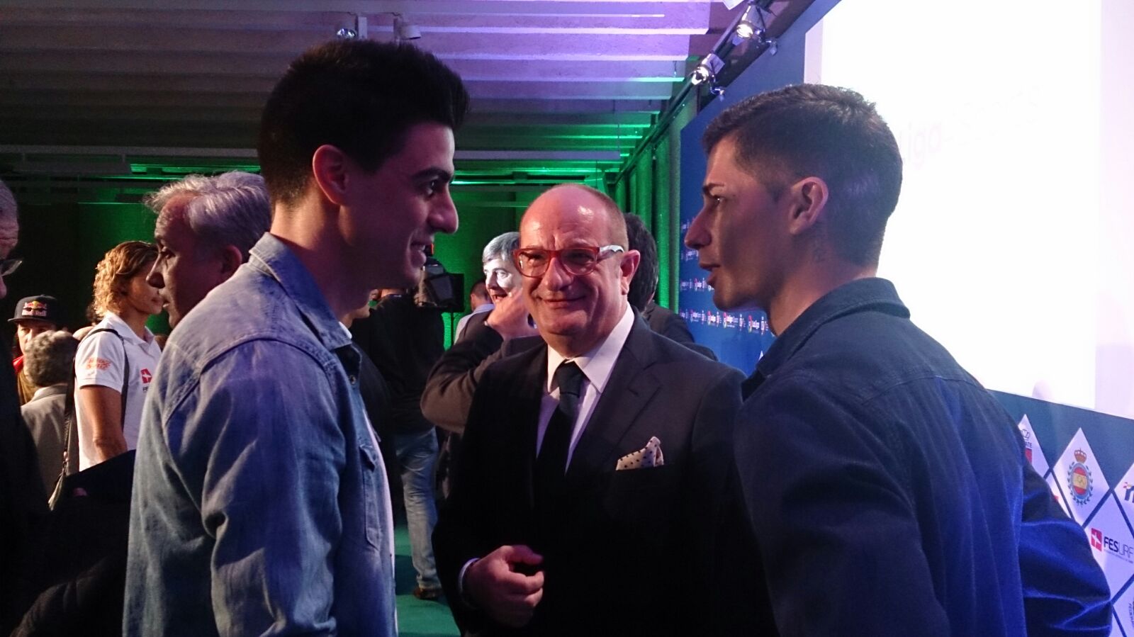 Ioseba Fernández y Javier Fernández, en la presentación oficial de LaLiga4Sports